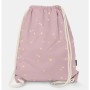 Oryginalny i bardzo praktyczny worek-plecak z modnym printem. Prezent dla nastolatki..Różowy w gwiazdki.