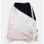 Oryginalny i bardzo praktyczny worek-plecak z modnym printem. Prezent dla nastolatki..Różowy z czarnym i złotym