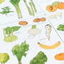 plakat do kuchni, restauracji, jadalni. Obraz z warzywami, owocami.
