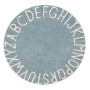 ROUND ABC VINTAGE BLUE - NATURAL