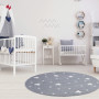 DYWAN OKRĄGŁY GALAXY GREY/WHITE