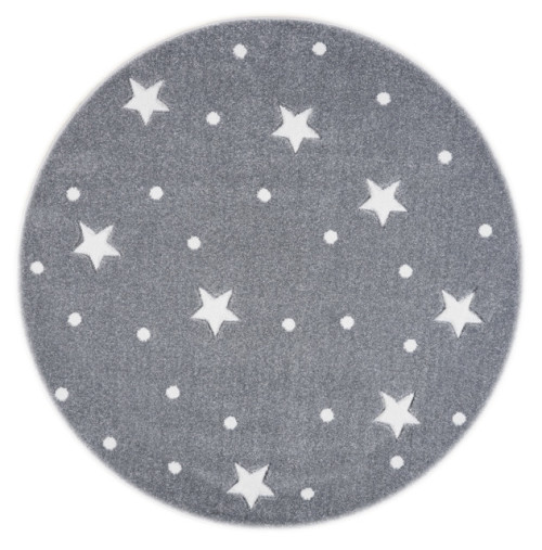 DYWAN OKRĄGŁY GALAXY GREY/WHITE