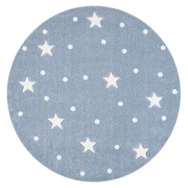 DYWAN OKRĄGŁY GALAXY BLUE/WHITE