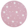 DYWAN OKRĄGŁY GALAXY PINK/WHITE
