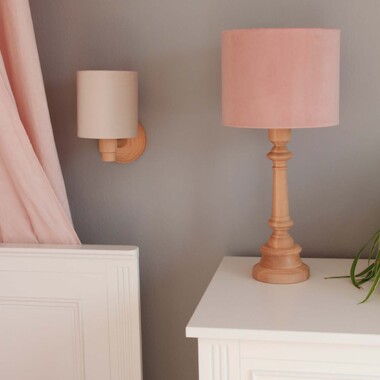 LAMPA STOJĄCA VELVET PINK