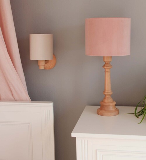 LAMPA STOJĄCA VELVET PINK