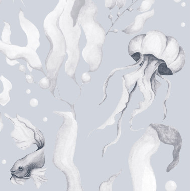 Tapeta Magia Oceanu Creamy Blue BIG
