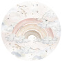 Rainbow In A Circle: Girl Naklejka na ścianę do pokoju dziecka
