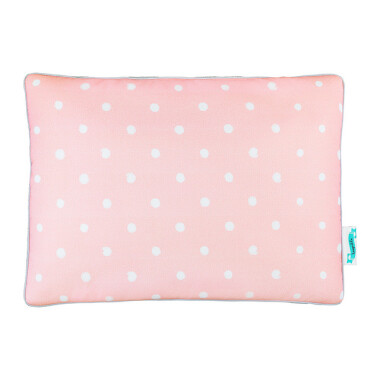 PODUSZKA BAWEŁNIANO WELUROWA LOVELY DOTS PINK