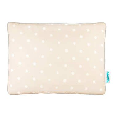 PODUSZKA BAWEŁNIANO WELUROWA LOVELY DOTS BEIGE