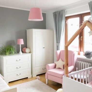 LAMPA STOJĄCA CLASSIC PINK STOŻEK