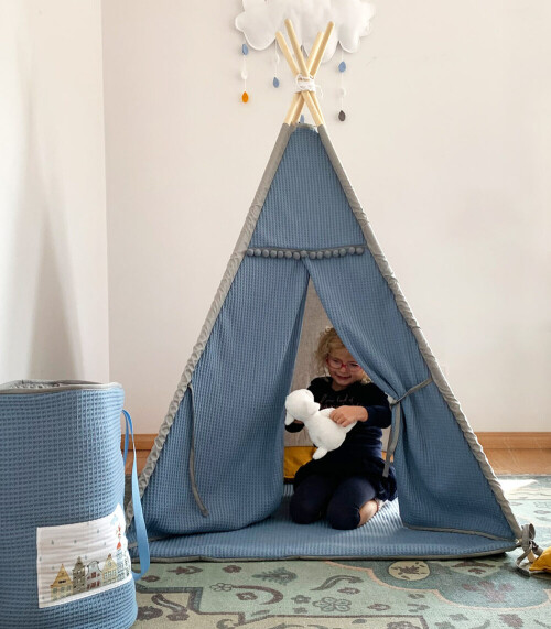 Amsterdam – tipi, namiot dla dzieci z matą podłogową