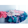 okrągłe legowisko Daisy od Lauren design - Tropic