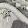 pikowany--kokon-porcelanowo-szary-gniazdko do spania dla noworodka