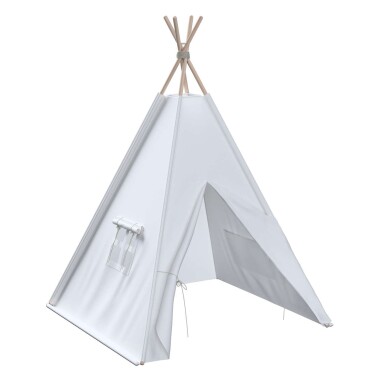 Tipi - teepee - namiot dla dzieci , najlepsze miejsce do zabawy w pokoju dziecięcym. Kolor biały.