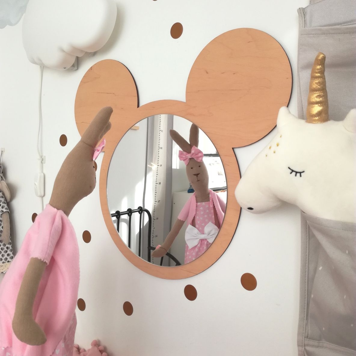 Lustro myszka Miki do pokoju dziecka