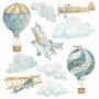 retro-balony-i-samoloty--naklejki-na-sciane-dla-dzieci-zestaw-3