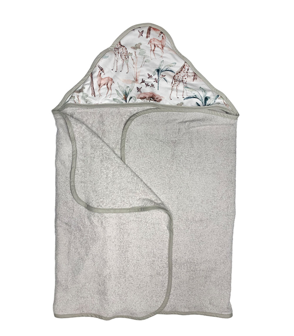 Safari – duży ręcznik kąpielowy 140×70 cm z kapturem