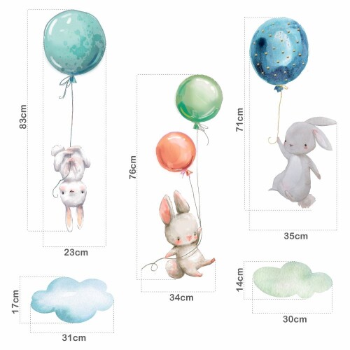 naklejki-na-sciane-dla-dzieci-kroliczki-z-balonami