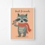 PLAKAT DLA DZIECI BEST FRIENDS