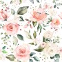 Tapeta w różowe kwiaty róże peonie