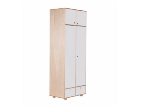 SZAFA 2-DRZWIOWA 215 X 80,5 SZARA