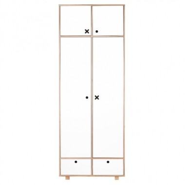 SZAFA 2-DRZWIOWA 215 X 80,5 SZARA