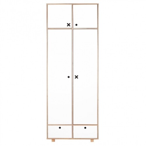 SZAFA 2-DRZWIOWA 215 X 80,5 SZARA