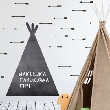 Naklejka Tablicowa Tipi i Strzały