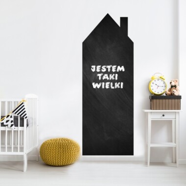 Naklejka Domek Skandynawski Kredowy Usuwalna