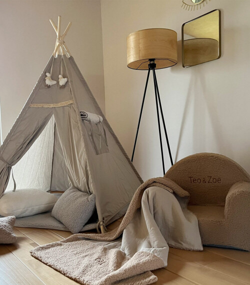 Gąska – tipi, namiot dla dzieci z matą podłogową + zawieszki
