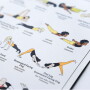 Grafika/ plakat z 150 pozycjami jogi (asanami).