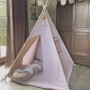 Blink Pink Pale – tipi, namiot dla dzieci z matą podłogową, różowy namiot domek do pokoju księżniczki