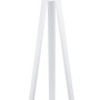 Lampa wysoka trójnóg stojąca, kremowy abażur, nowoczesna lampa elegancka