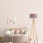 Lampa stojąca trójnóg  różowa do pokoju dziecka, sypialni