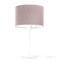 Lampa stojąca na komodę, lampka z różowym abażurem