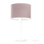 Lampa stojąca na komodę, lampka z różowym abażurem