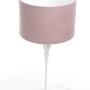 Różowa lampa stojąca na stolik komodę glamour