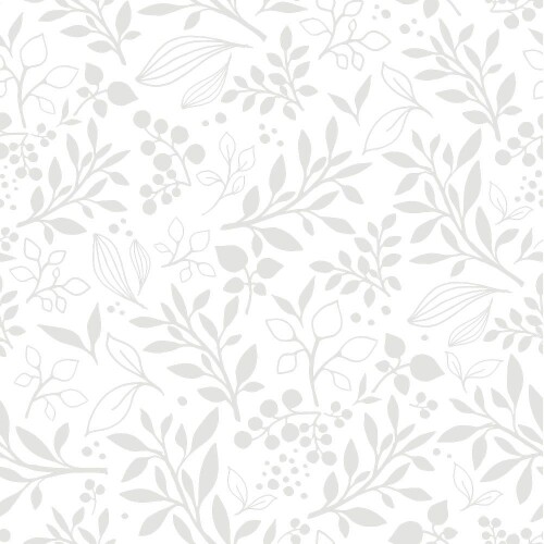SIMPLE subtle flowers gray Tapeta