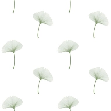 SIMPLE light gingko pattern Tapeta