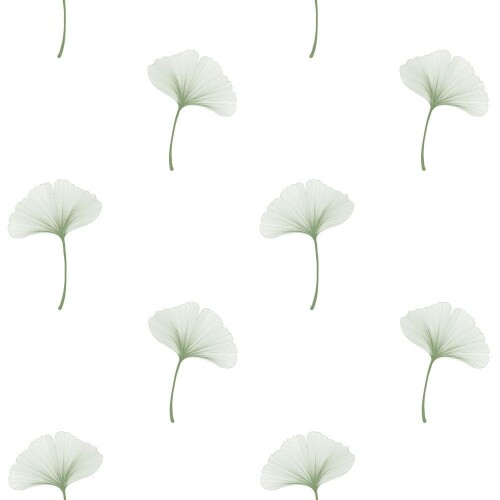 SIMPLE light gingko pattern Tapeta