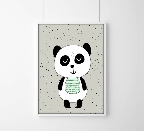 Plakat do pokoju dziecka panda