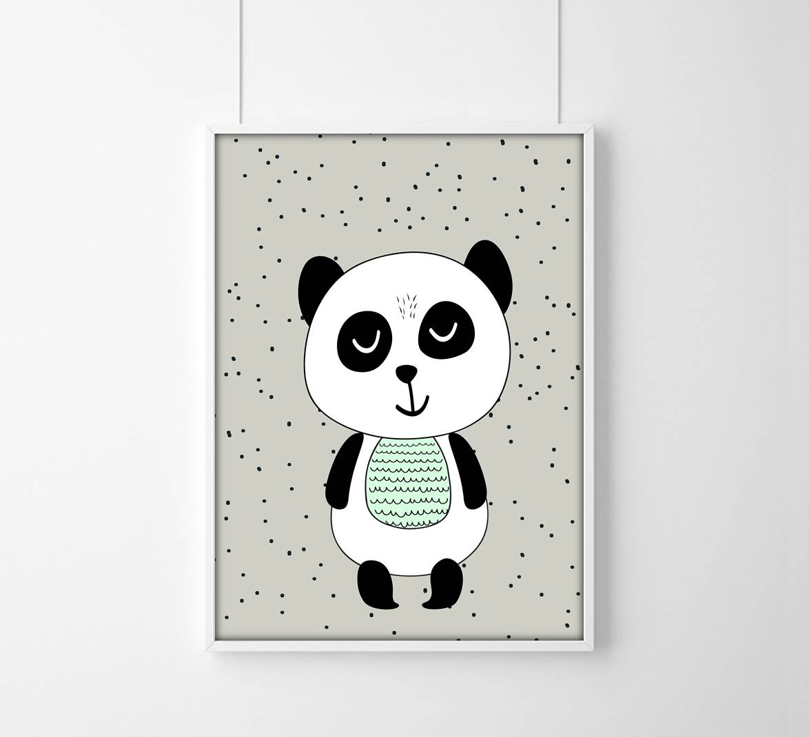 Plakat do pokoju dziecka panda
