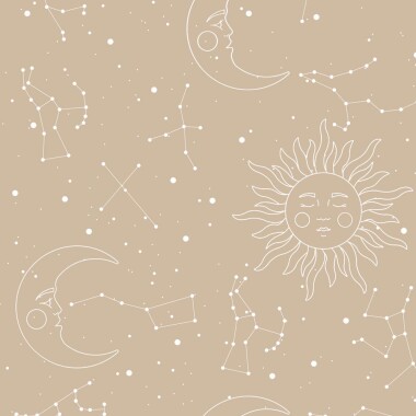 Universe Big Beige Dark Tapeta