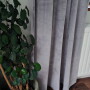 Zasłony welurowe do pokoju dziecięcego 2 sztuki SZARE