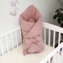 Rożek z muślinu dla noworodka DUSTY PINK