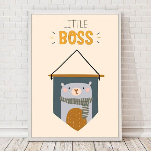Plakat dla dzieci Little boss