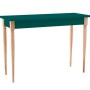 Zielone duże biurko bukowe