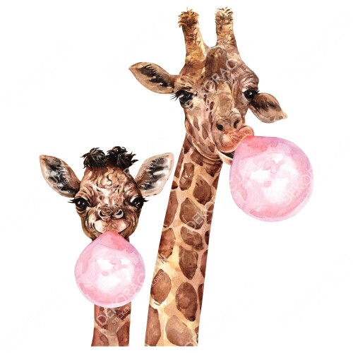 zyrafa-guma--balonowa-naklejki-na-sciane-dla-dzieci