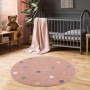 DYWAN DOTS PINK/COLORFUL ROUND